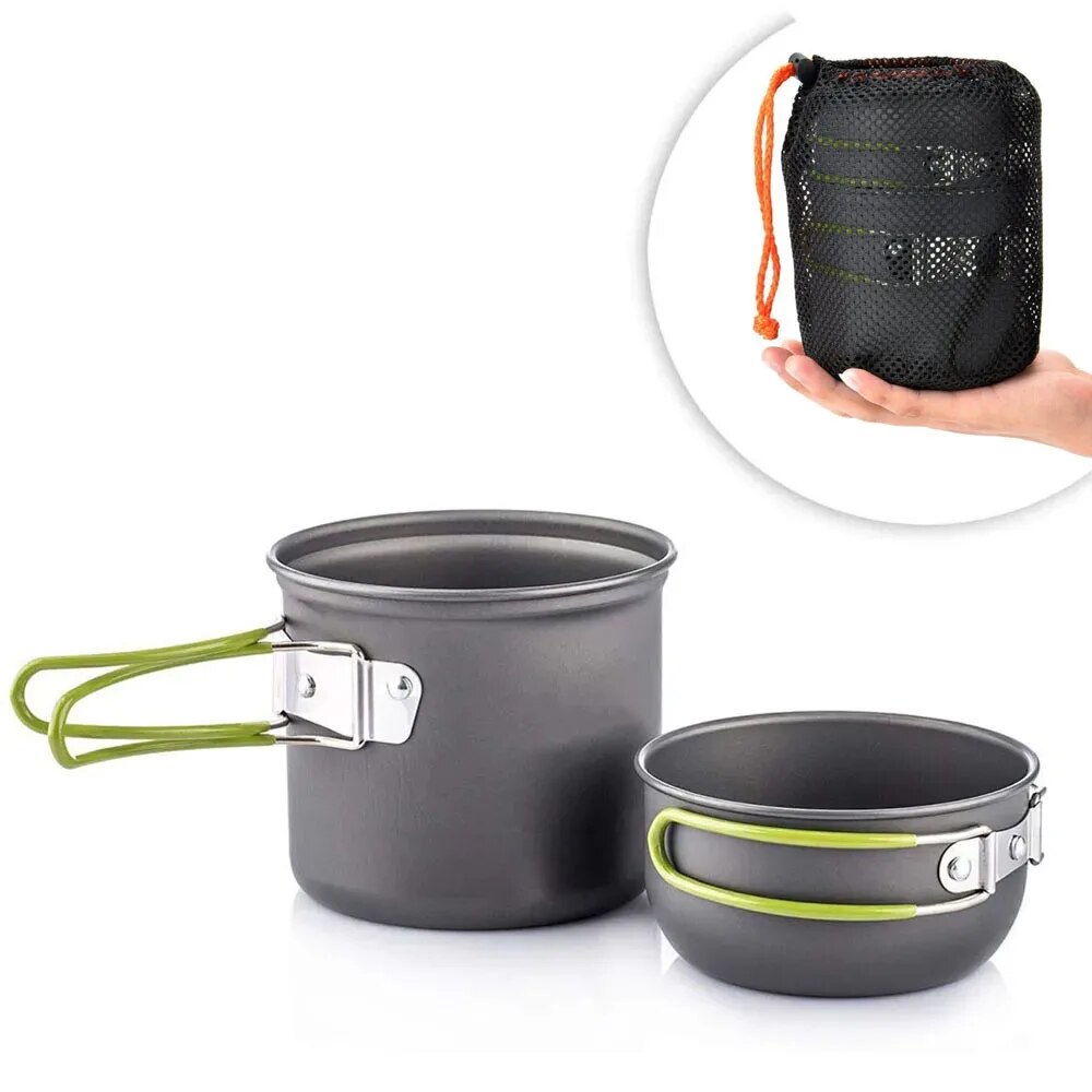 Outdoor Camping Kitchen Table - Camping Cookware Mess Kit Ultralight Camping