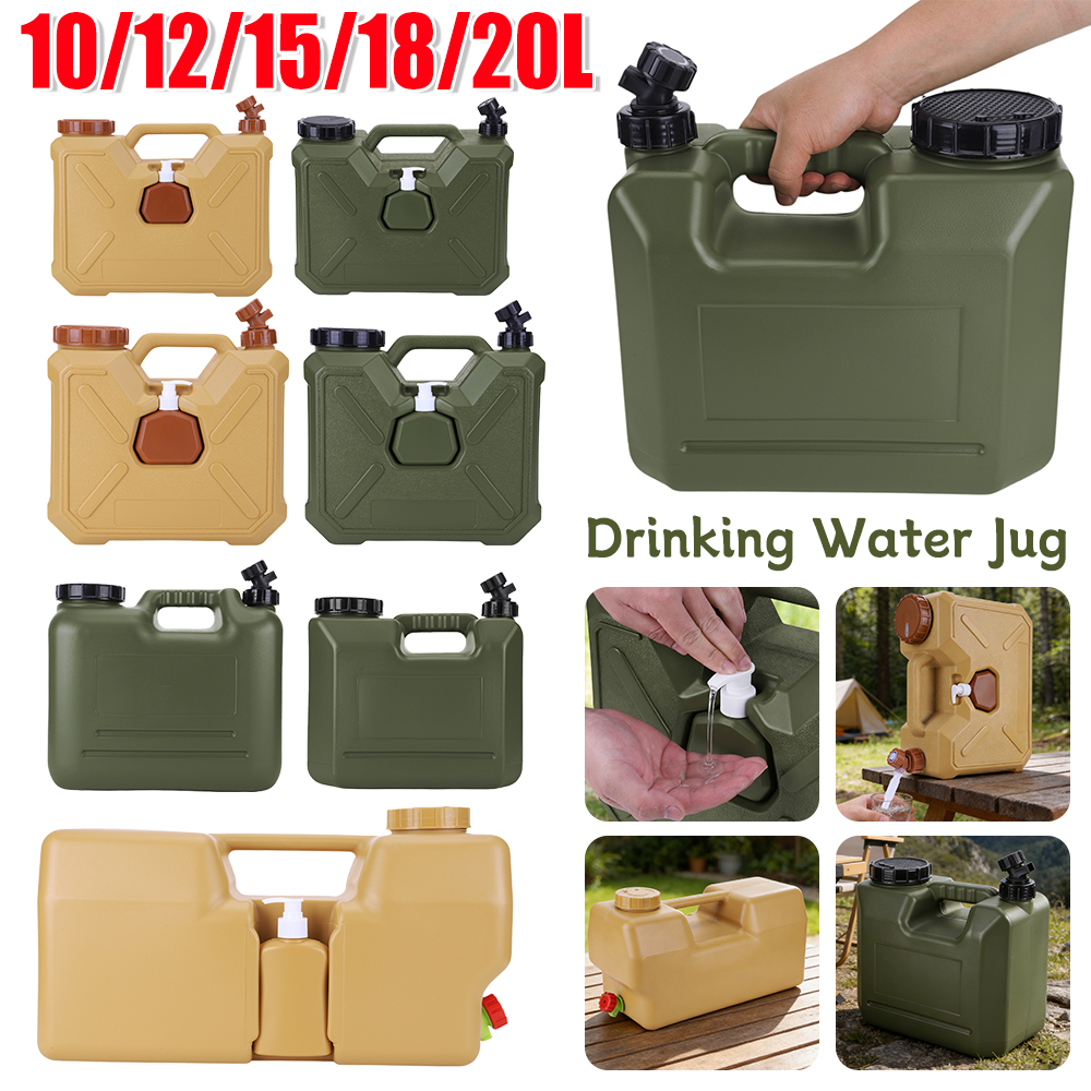 Outdoor Camping Water Jug - 10-30L Portable Camping Water Jug With