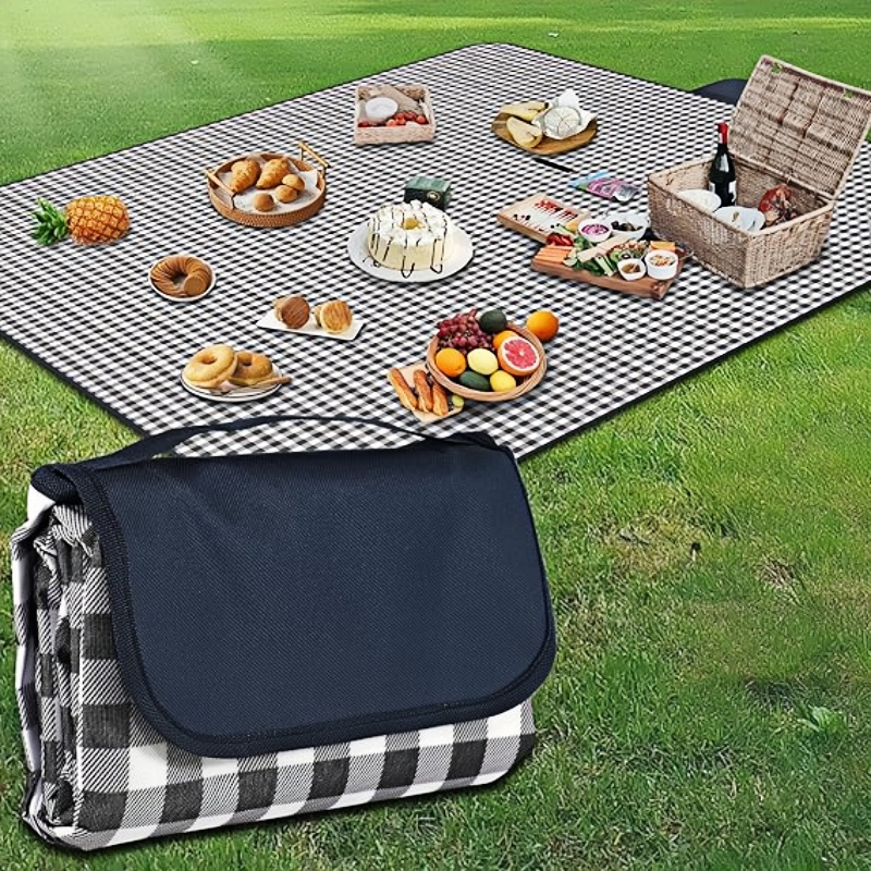 Outdoor Camping Mats Large - Comfortable Picnic Blanket, 200 X 200