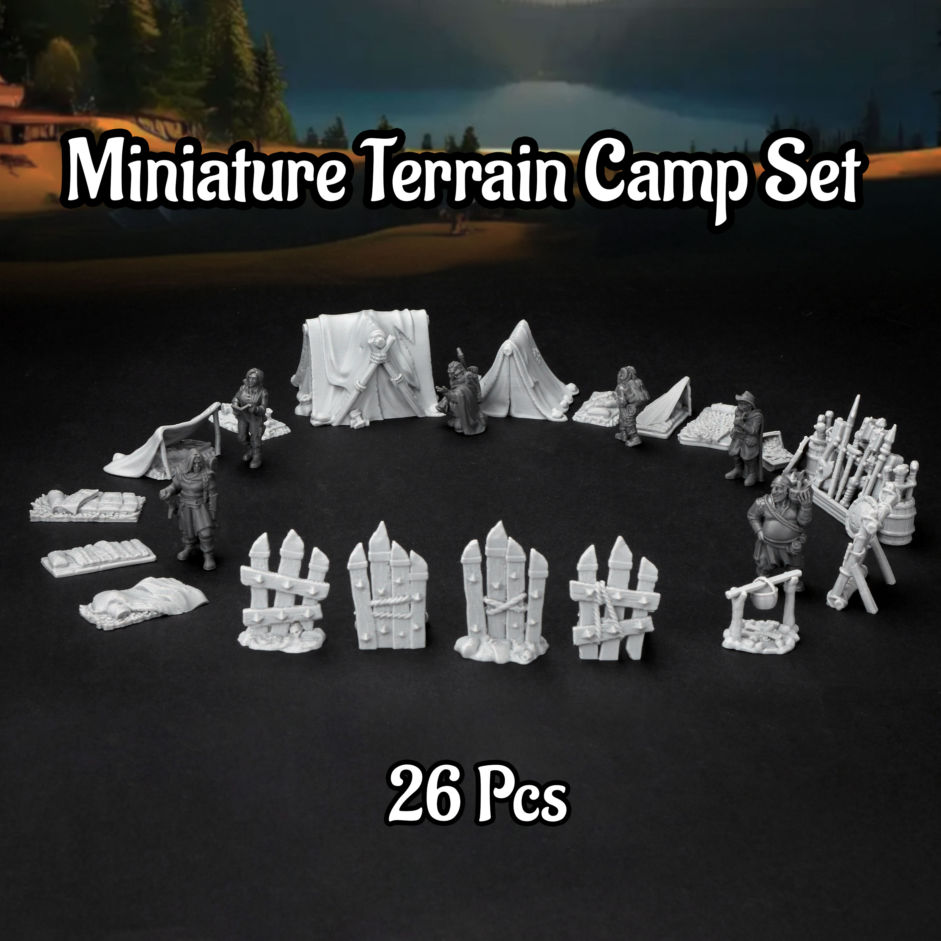 Outdoor Camping Fans - RPG Camp Terrain Set - Adventurer's