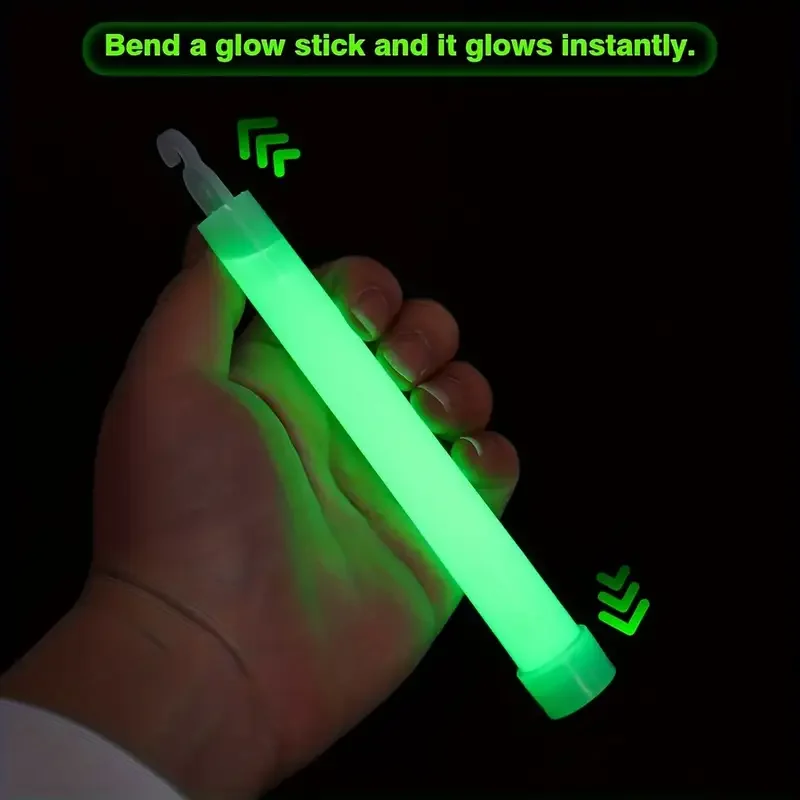 Glow Sticks Survival - 6-Inch Mini Glow Sticks with Hook