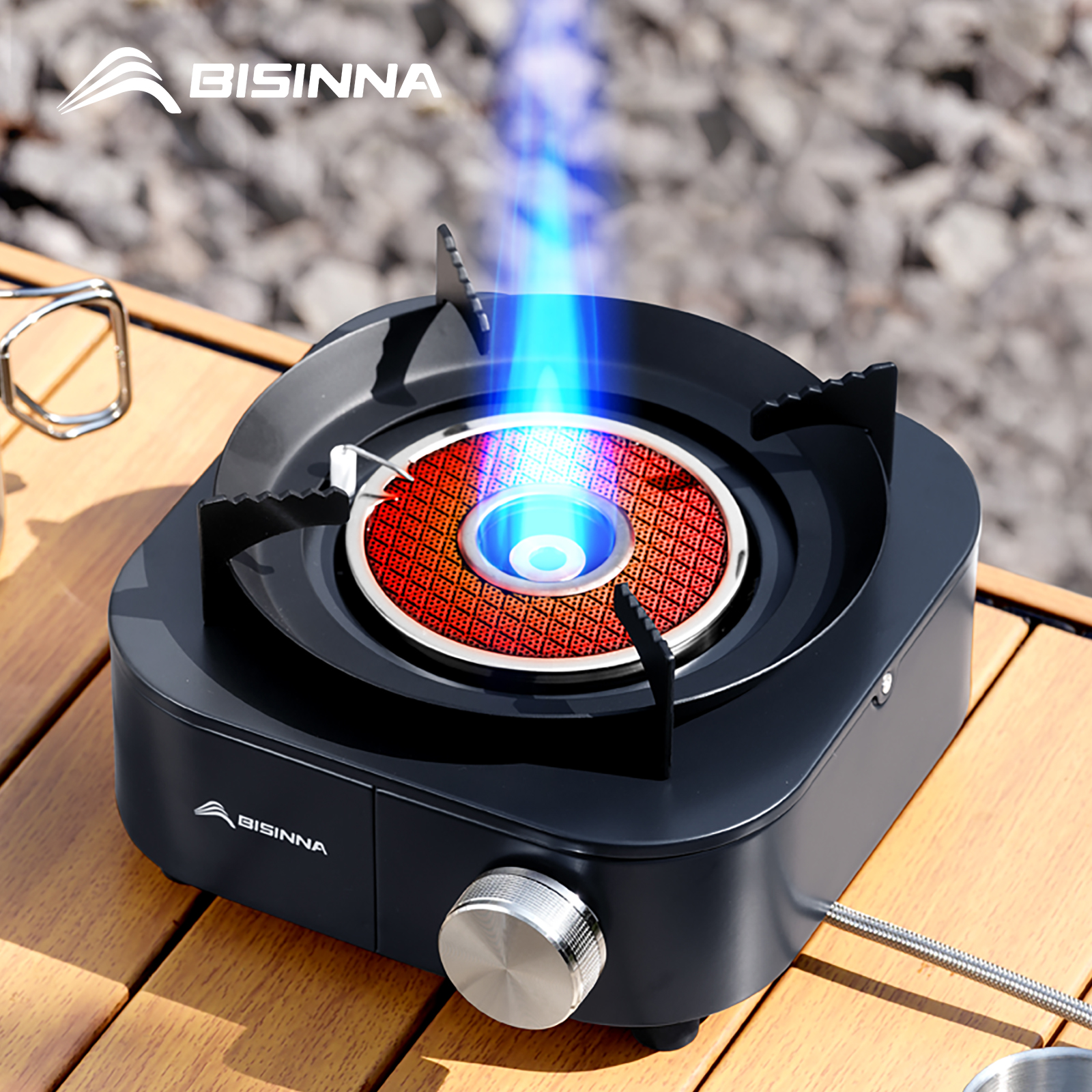 Outdoor Gas Camping Oven - BISINNA 4000W High-power Infrared Stove Portable