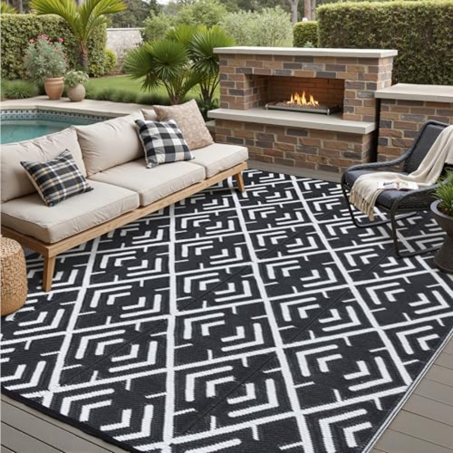 Outdoor Camping Mats Large - RV outdoor rug waterproof mat for