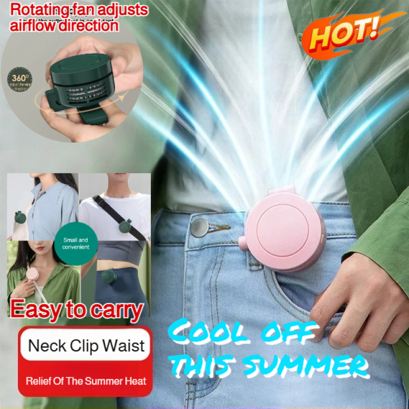 Outdoor Camping Fans - 2-in-1 USB Clip Fan Mini Portable