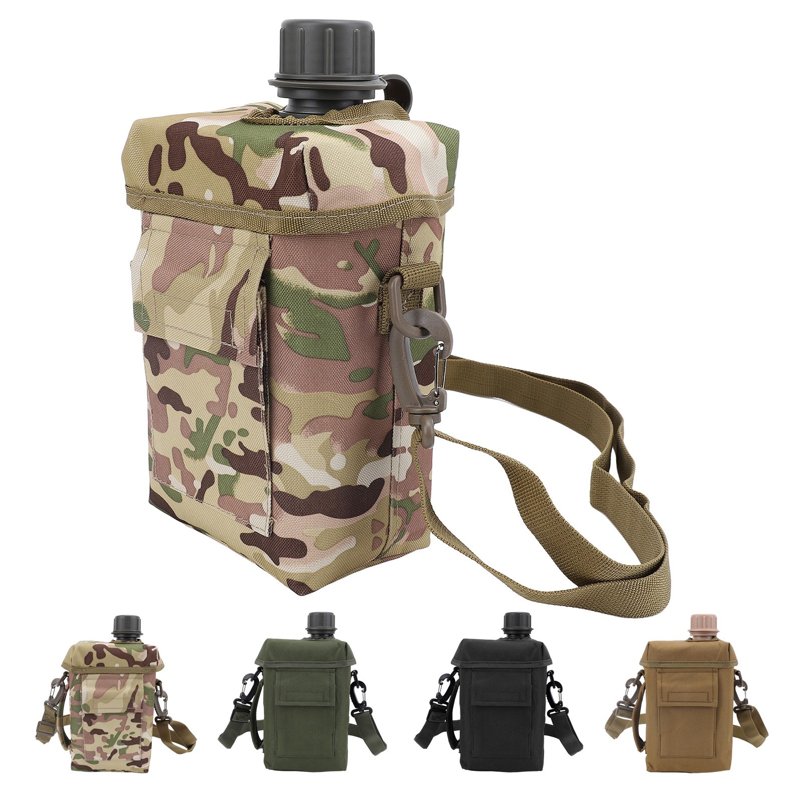 Outdoor Camping Water Jug - 2L Water Bottle with Waist Carrying