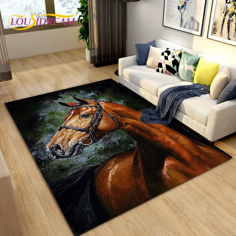 3D Light Luxury Modern Horse A - Outdoor Camping Mats Large avis et prix
