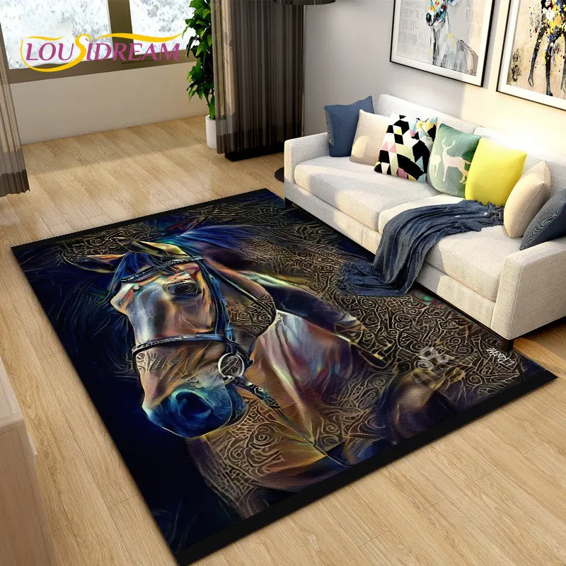 3D Light Luxury Modern Horse A - Outdoor Camping Mats Large avis et prix