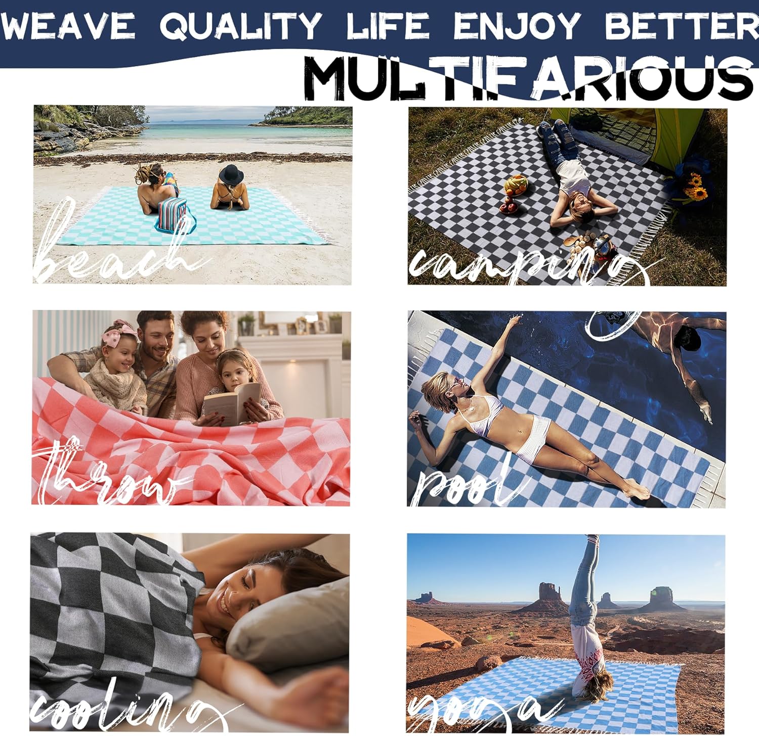 Large Picnic Blanket Outdoor M - Outdoor Camping Mats Large avis et prix