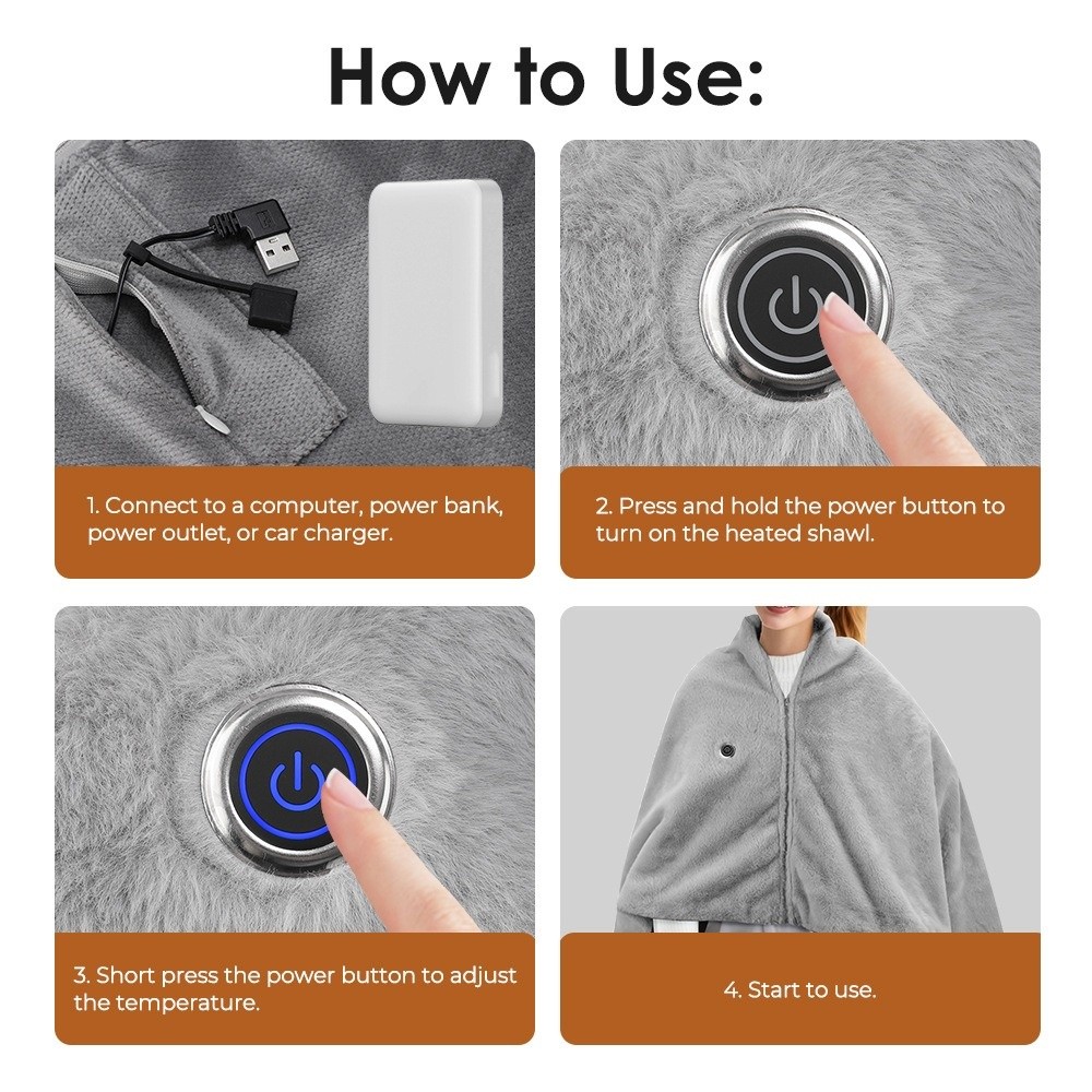 High Quality Wearable USB Elec - Outdoor Camping Heated Blanket avis et prix