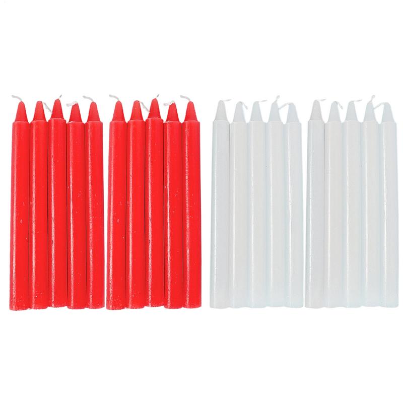Taper Candles 10X Natural Wax  - Glow Sticks Survival avis et prix