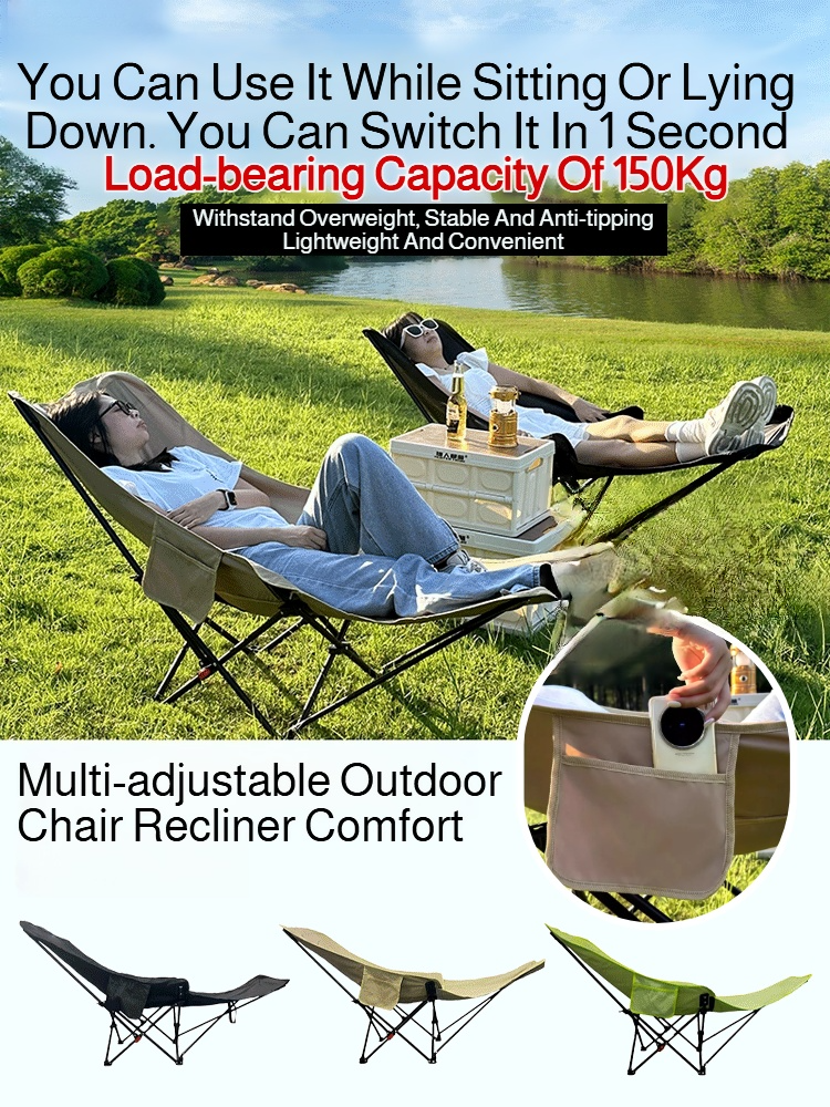 Portable Folding Recliner Beac - Outdoor Camping Recliner Chairs avis et prix
