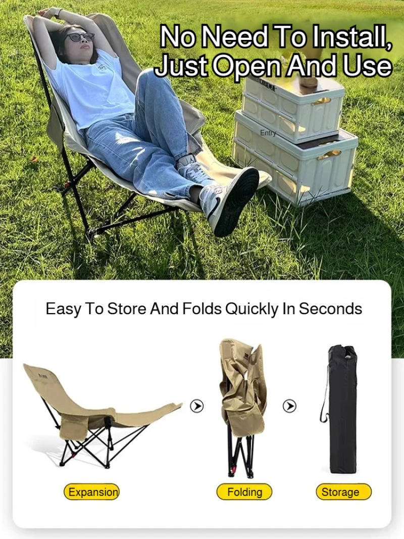 Portable Folding Recliner Beac - Outdoor Camping Recliner Chairs avis et prix