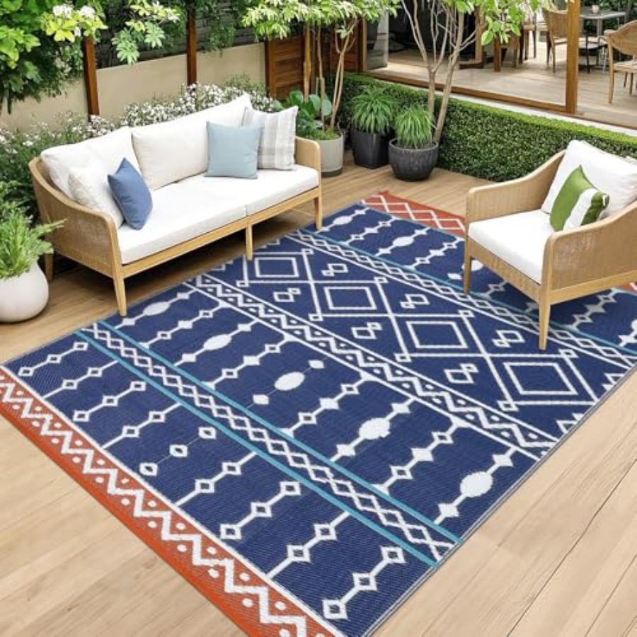 Outdoor Rug, 8x10 FT Waterproo - Outdoor Camping Mats Large avis et prix