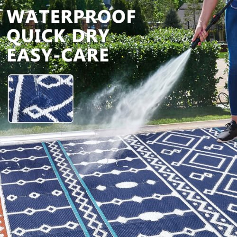 Outdoor Rug, 8x10 FT Waterproo - Outdoor Camping Mats Large avis et prix