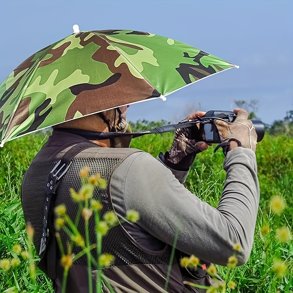Elastic Headband Umbrella Hat, - Outdoor Camping Umbrella avis et prix