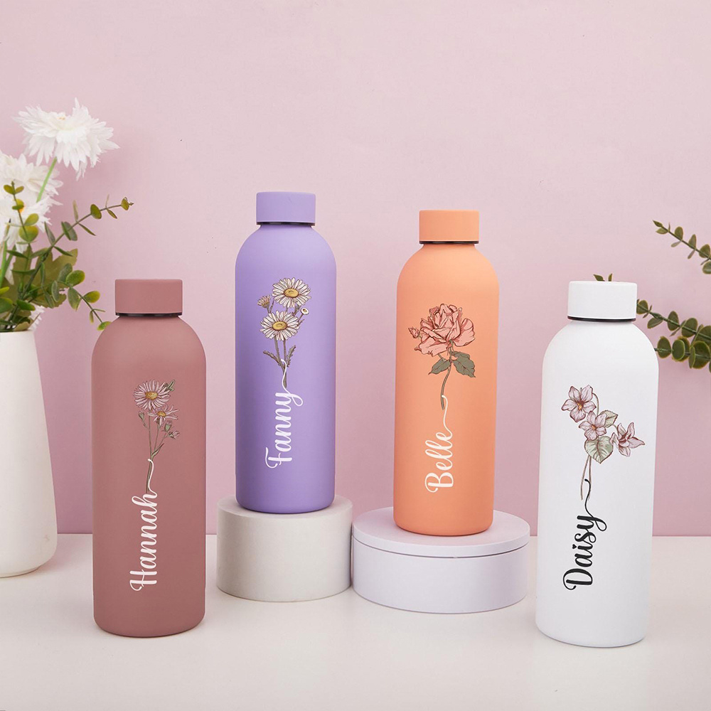 Customized floral water bottle - Outdoor Camping Items avis et prix