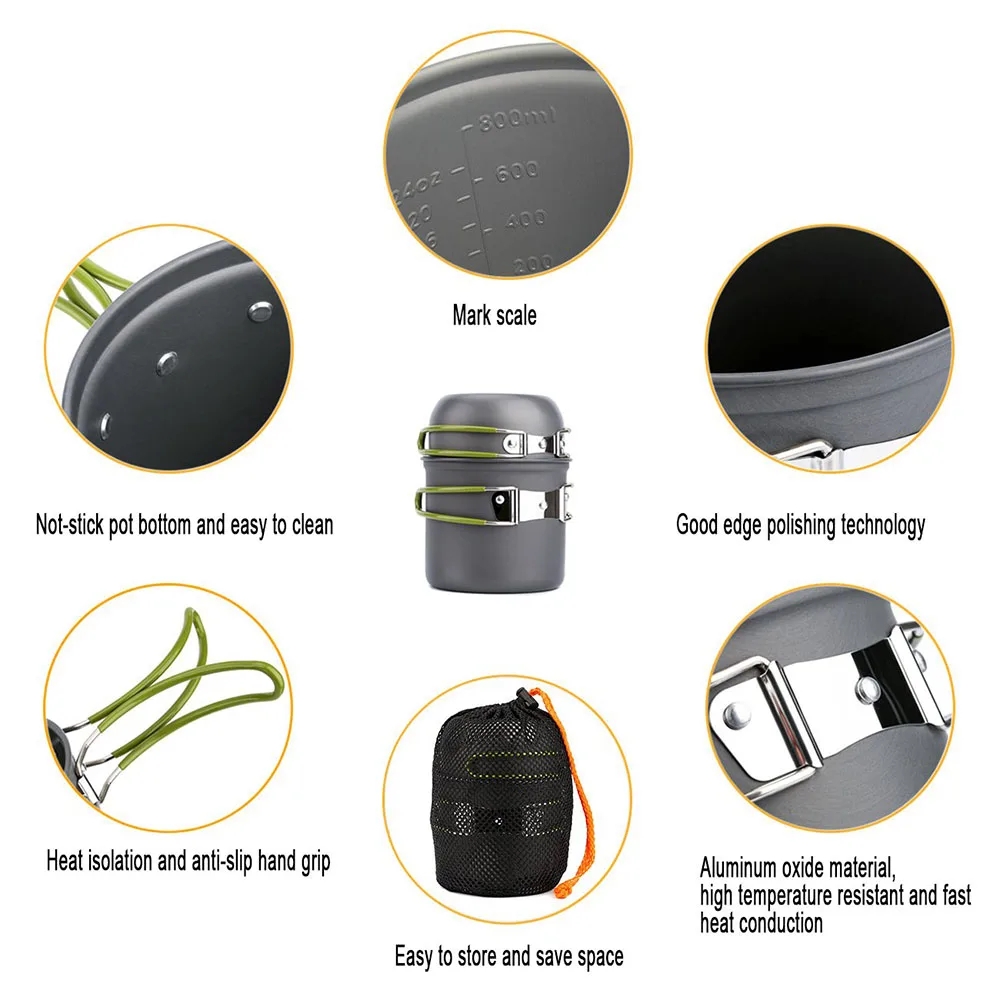 Camping Cookware Mess Kit Ultr - Outdoor Camping Kitchen Table avis et prix
