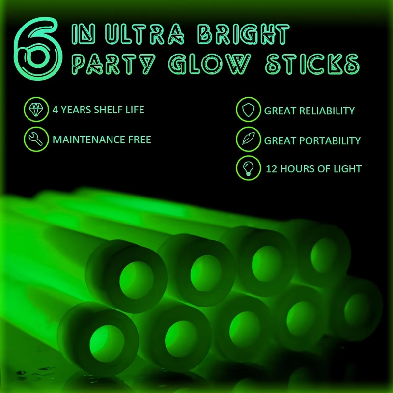 6-12PCS LED Glow Stick with Ho - Glow Sticks Survival avis et prix
