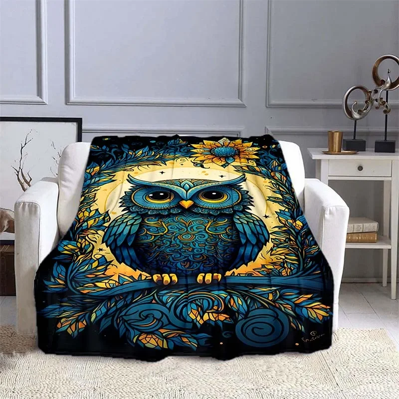 10 Sizes Owl Pattern Blanket W - Outdoor Camping Heated Blanket avis et prix