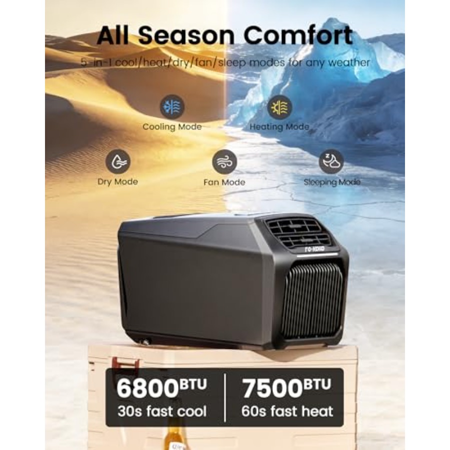 Portable Camping AC Heater: Du - Outdoor Camping Heater For Tent avis et prix