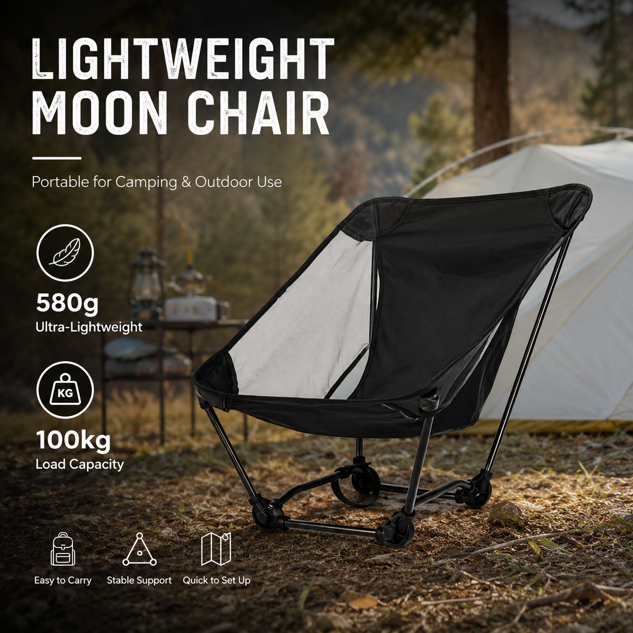 Portable Off Ground Folding Mo - Outdoor Camping Recliner Chairs avis et prix