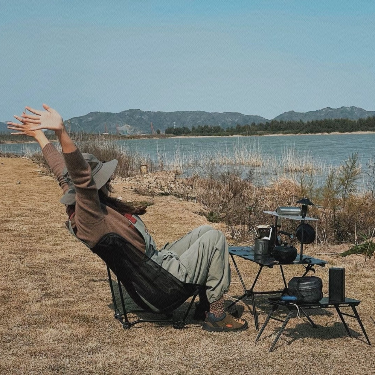 Portable Off Ground Folding Mo - Outdoor Camping Recliner Chairs avis et prix