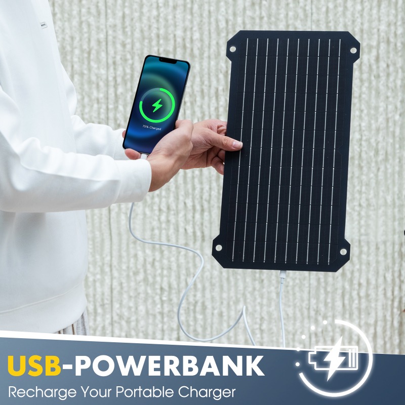30W Solar Panel Portable Monoc - Outdoor Camping Fans avis et prix
