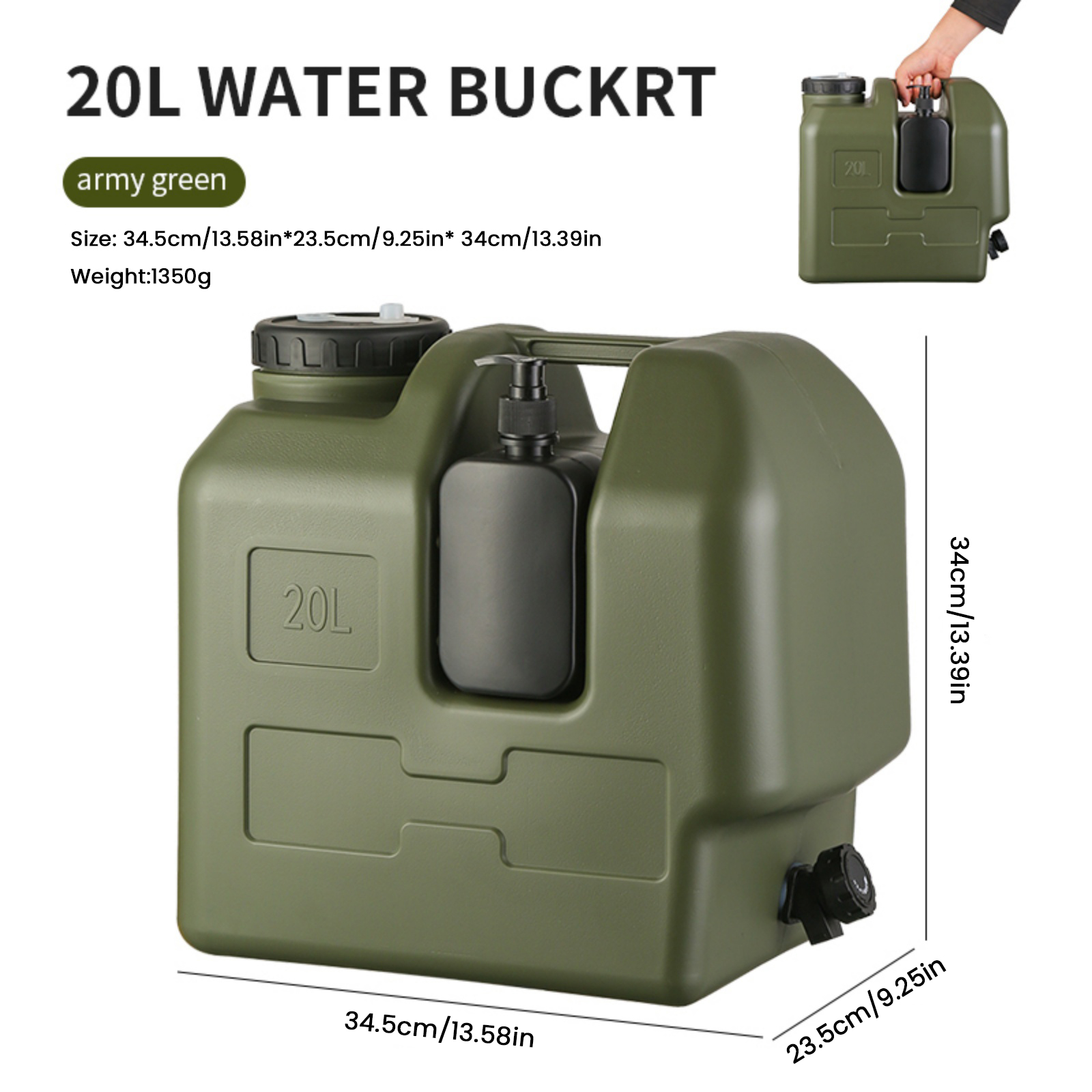 15/20L Portable Camping Water  - Outdoor Camping Water Jug avis et prix