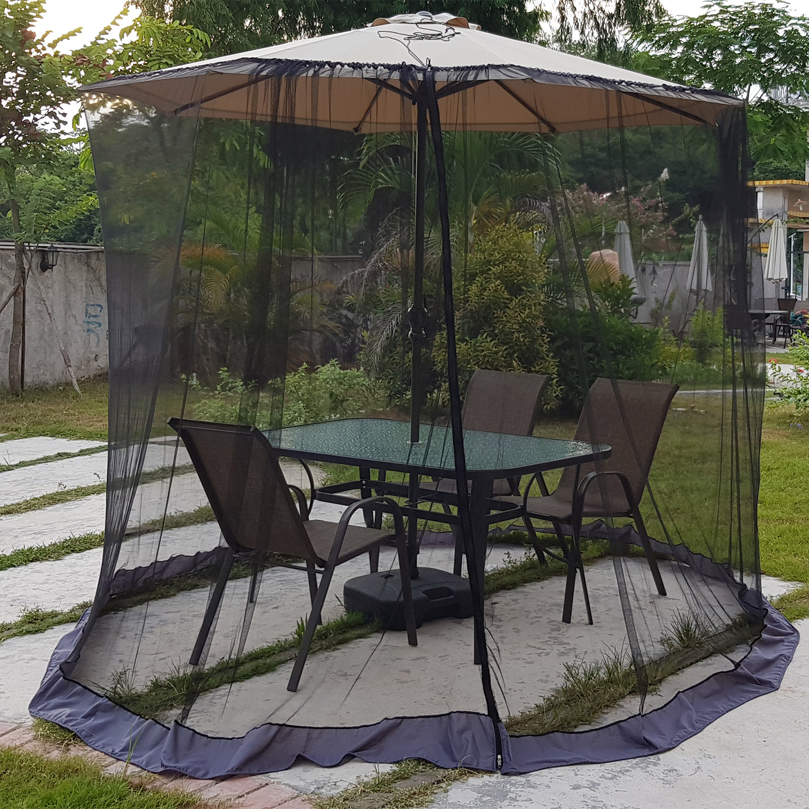 Umbrella Mosquito Net Round Ha - Outdoor Camping Umbrella avis et prix