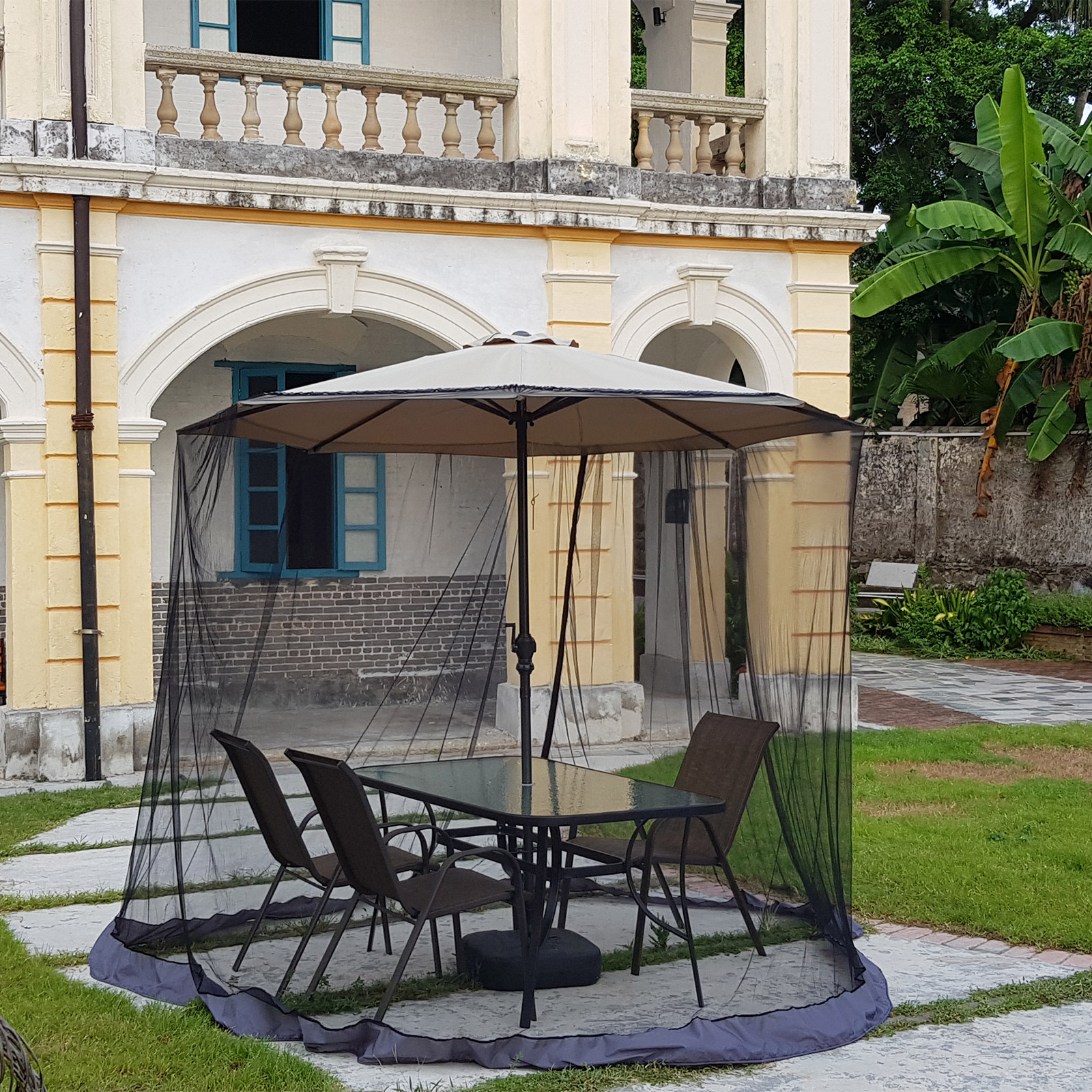 Umbrella Mosquito Net Round Ha - Outdoor Camping Umbrella avis et prix