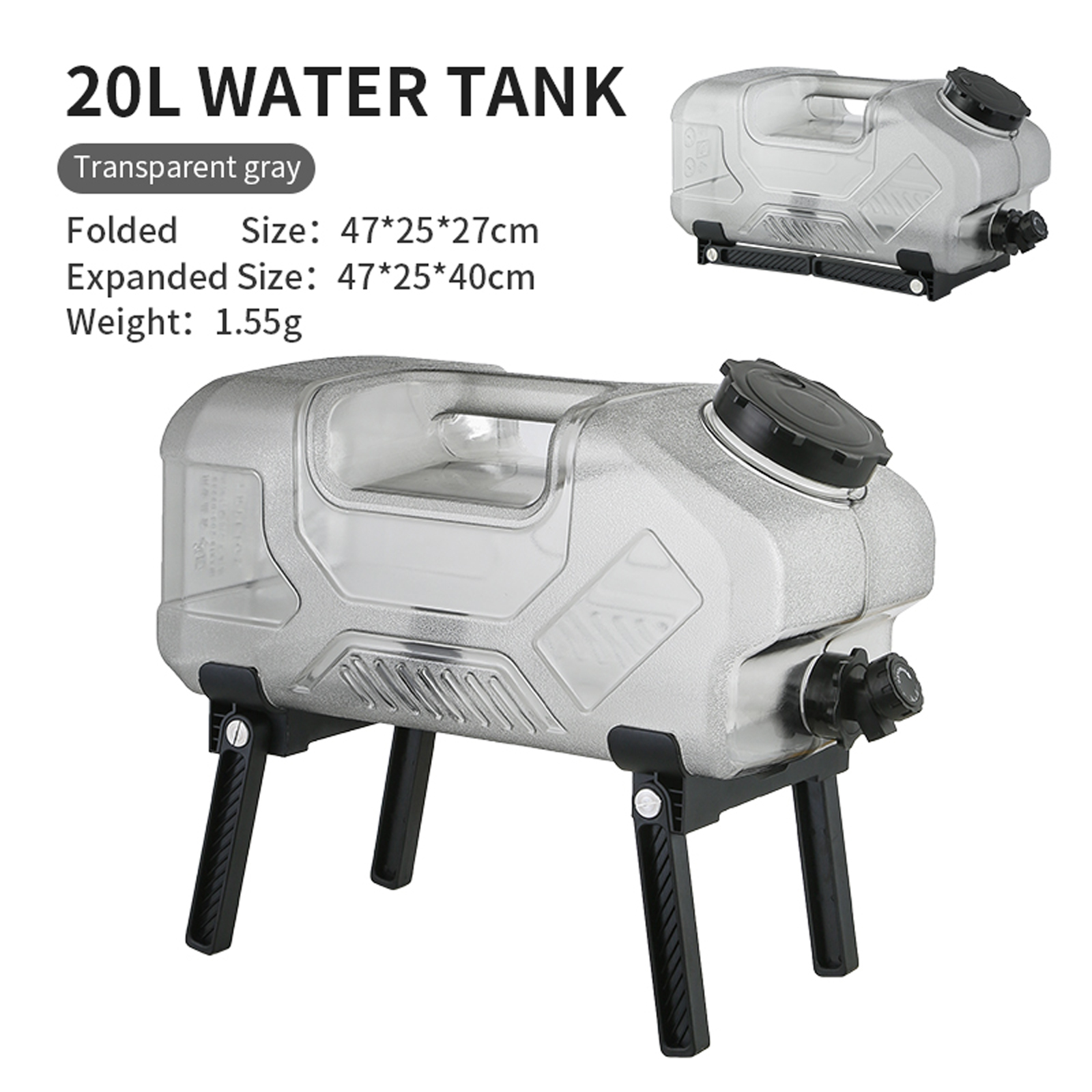 20L Portable Emergency Water J - Outdoor Camping Water Jug avis et prix
