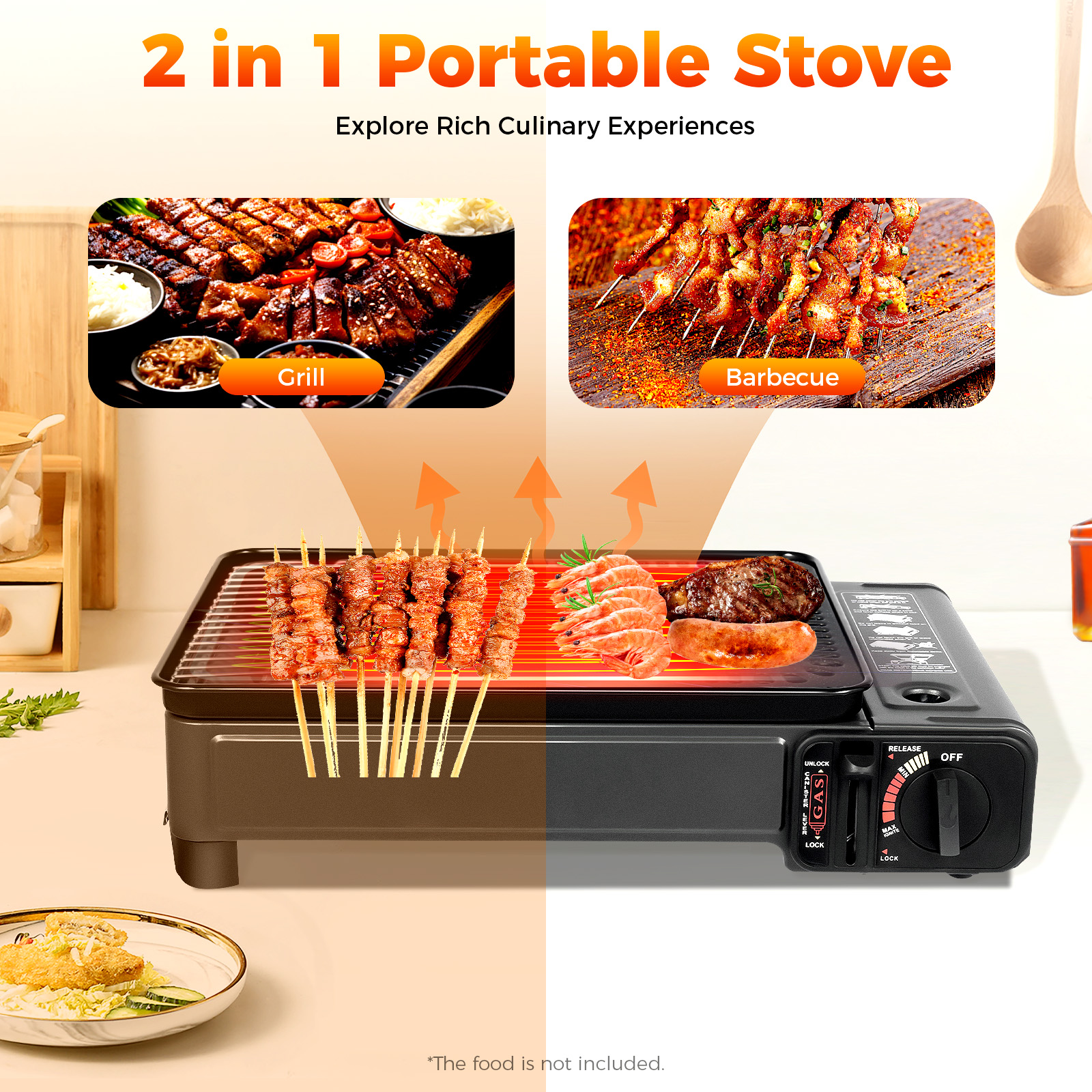 Portable Camping Grill Gas Sto - Outdoor Camping Heater For Tent avis et prix