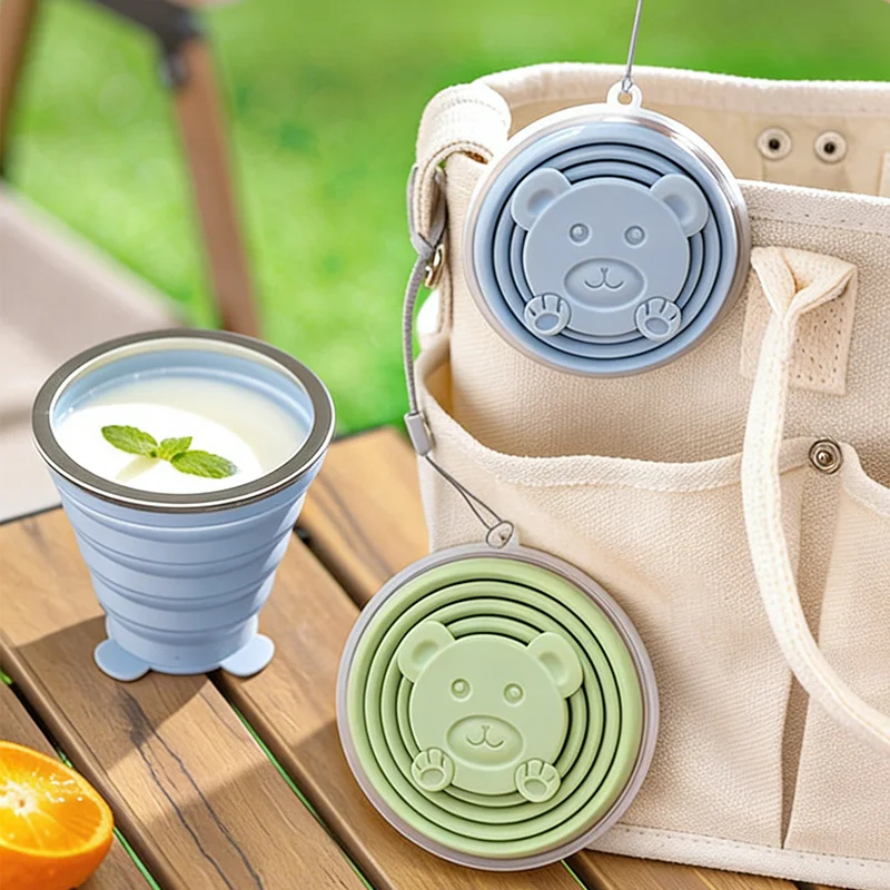 Portable Foldable Silicone Cup - Collapsible Water Bottle avis et prix