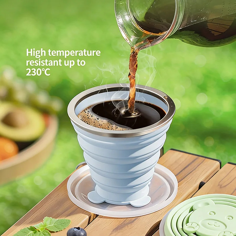 Portable Foldable Silicone Cup - Collapsible Water Bottle avis et prix