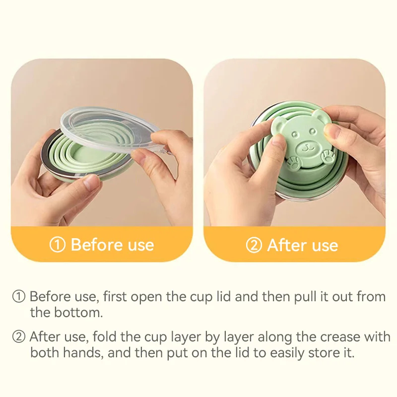 Portable Foldable Silicone Cup - Collapsible Water Bottle avis et prix