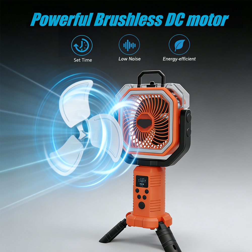 30000mAh Cooling Floor Fan wit - Outdoor Camping Fans avis et prix