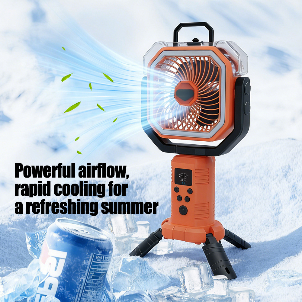 30000mAh Cooling Floor Fan wit - Outdoor Camping Fans avis et prix