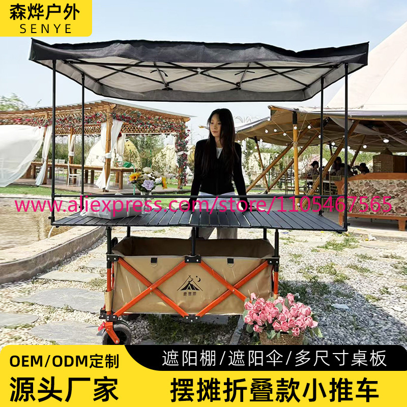 1PCS camper stall large foldab - Outdoor Camping Umbrella avis et prix