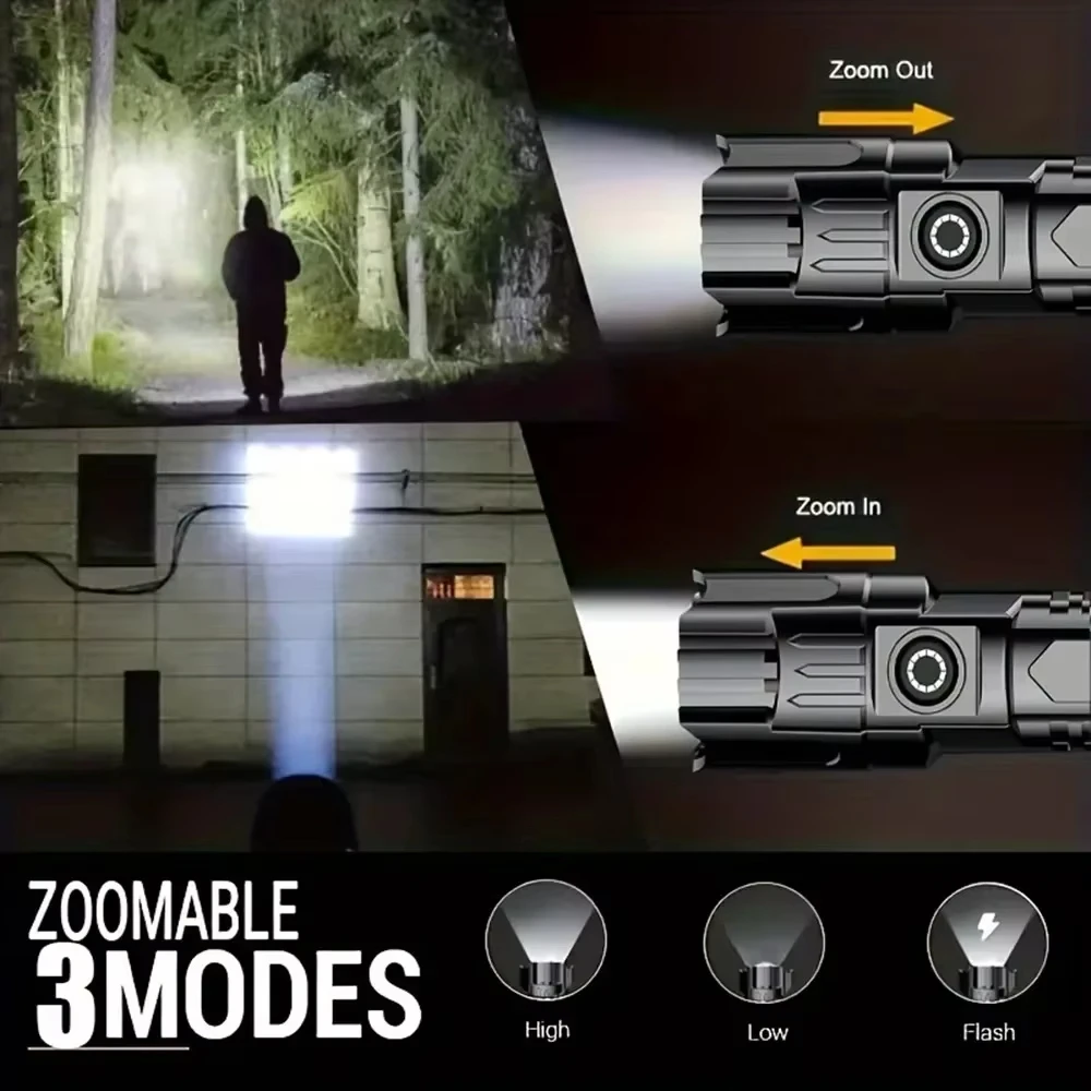 Tactical LED Flashlight 2000LM - Outdoor Camping Items avis et prix