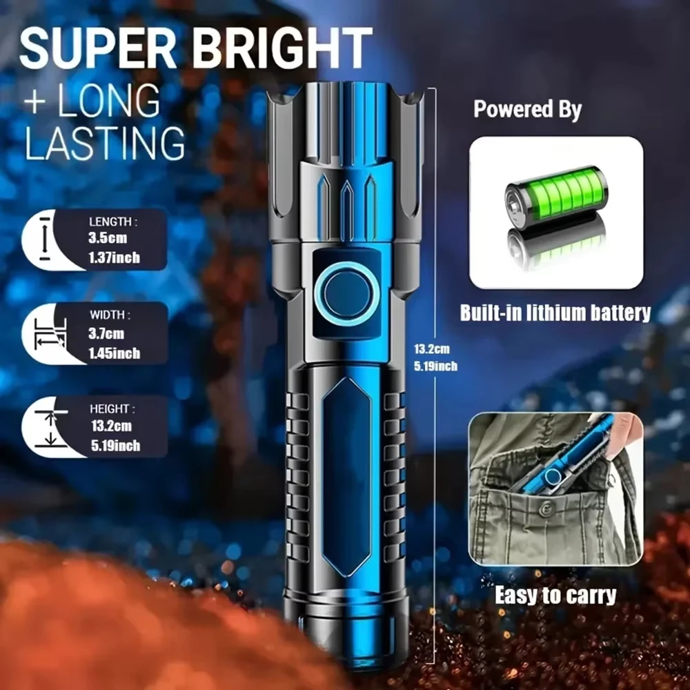 Tactical LED Flashlight 2000LM - Outdoor Camping Items avis et prix