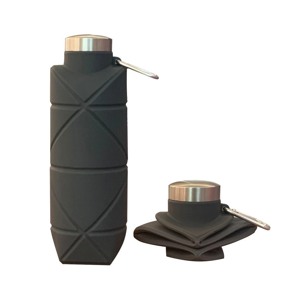 1Pcs Silicone Diamond Folding  - Collapsible Water Bottle avis et prix
