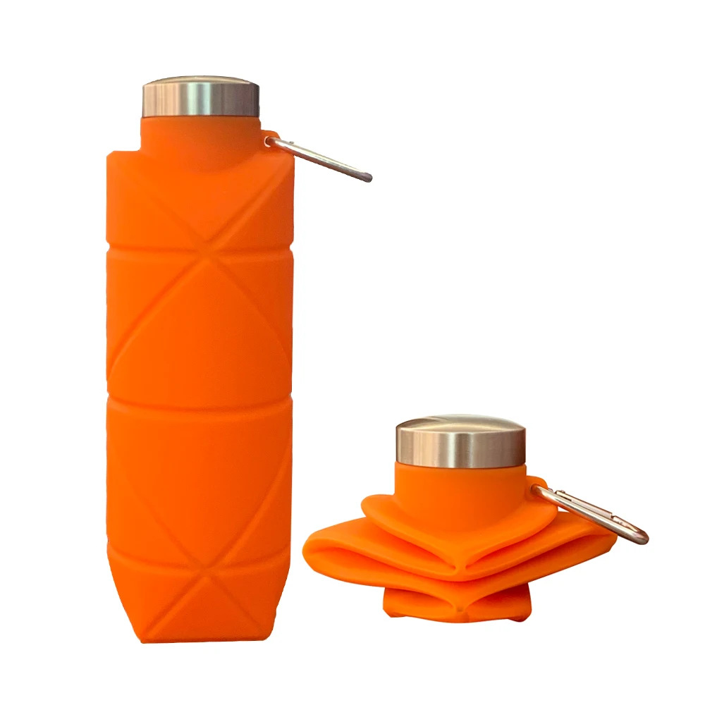 1Pcs Silicone Diamond Folding  - Collapsible Water Bottle avis et prix