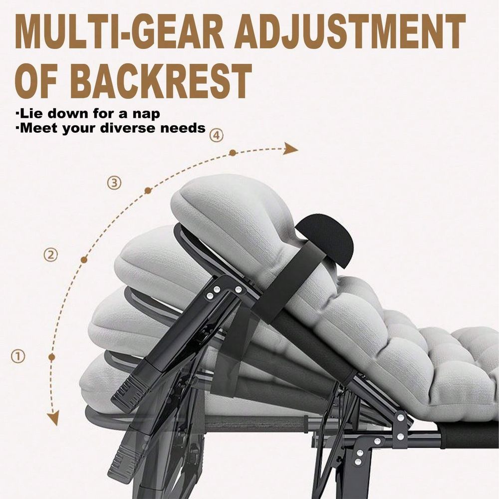 Cot, 4 Positions Adjustable Re - Outdoor Camping Recliner Chairs avis et prix