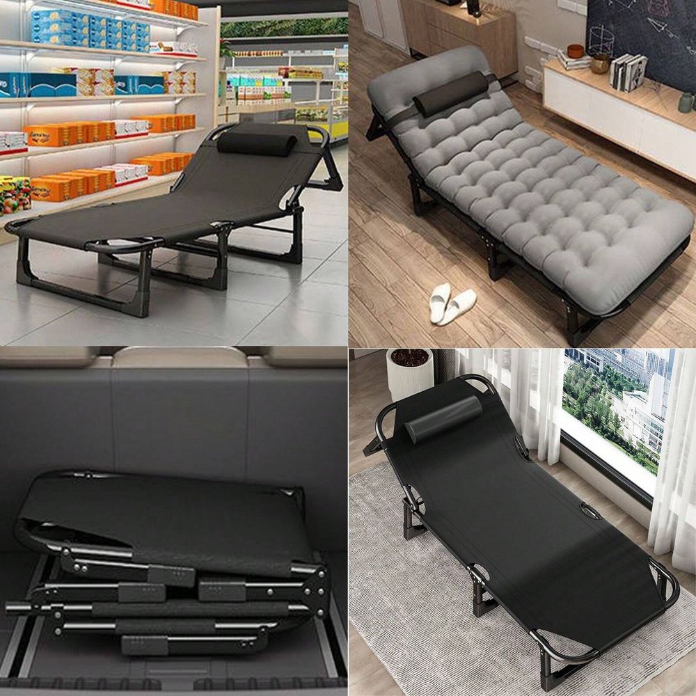 Cot, 4 Positions Adjustable Re - Outdoor Camping Recliner Chairs avis et prix