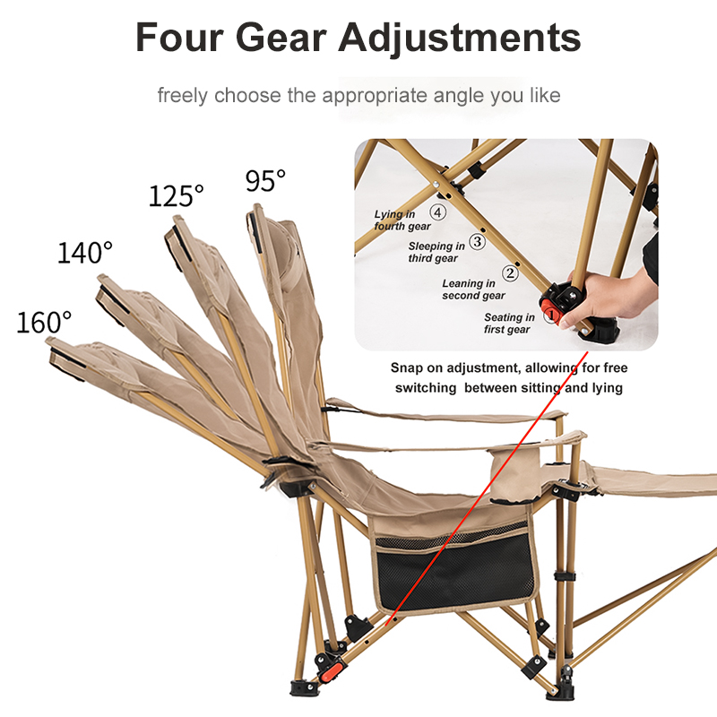 BRS 2-in-1 Reclining Camping C - Outdoor Camping Recliner Chairs avis et prix