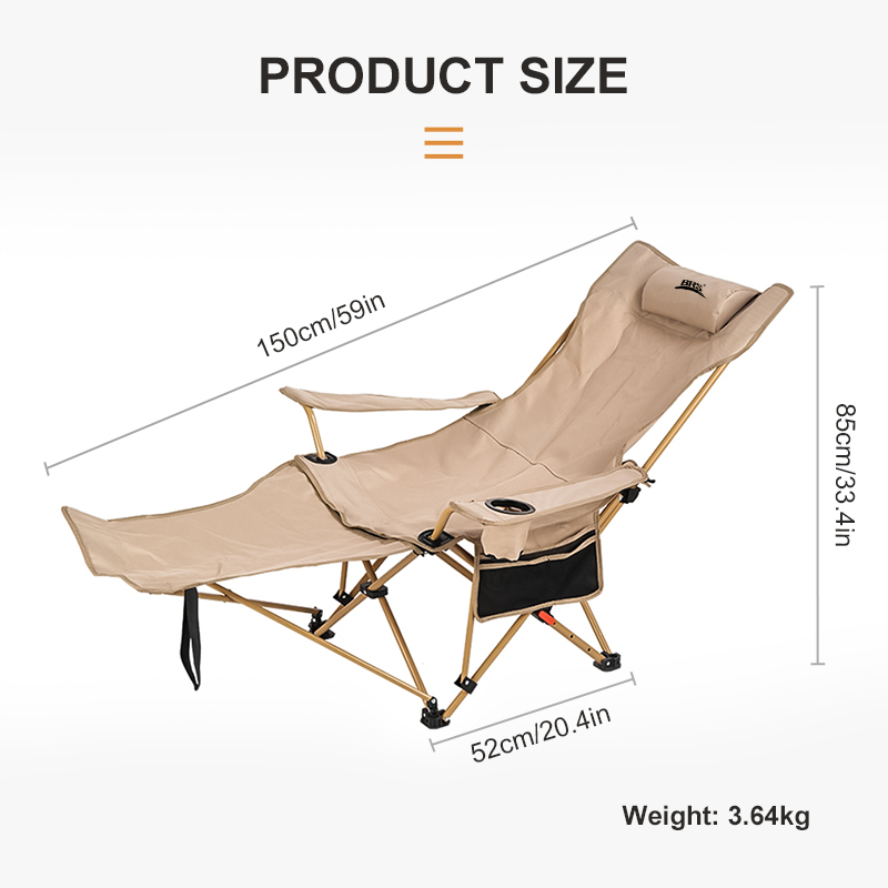 BRS 2-in-1 Reclining Camping C - Outdoor Camping Recliner Chairs avis et prix