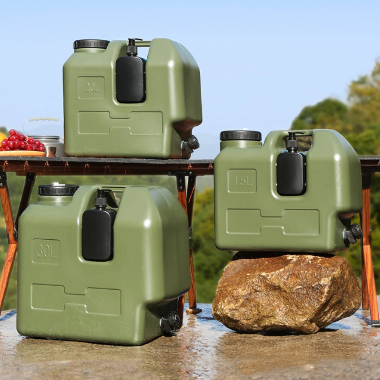 Water Container with Spigot Fo - Outdoor Camping Water Jug avis et prix