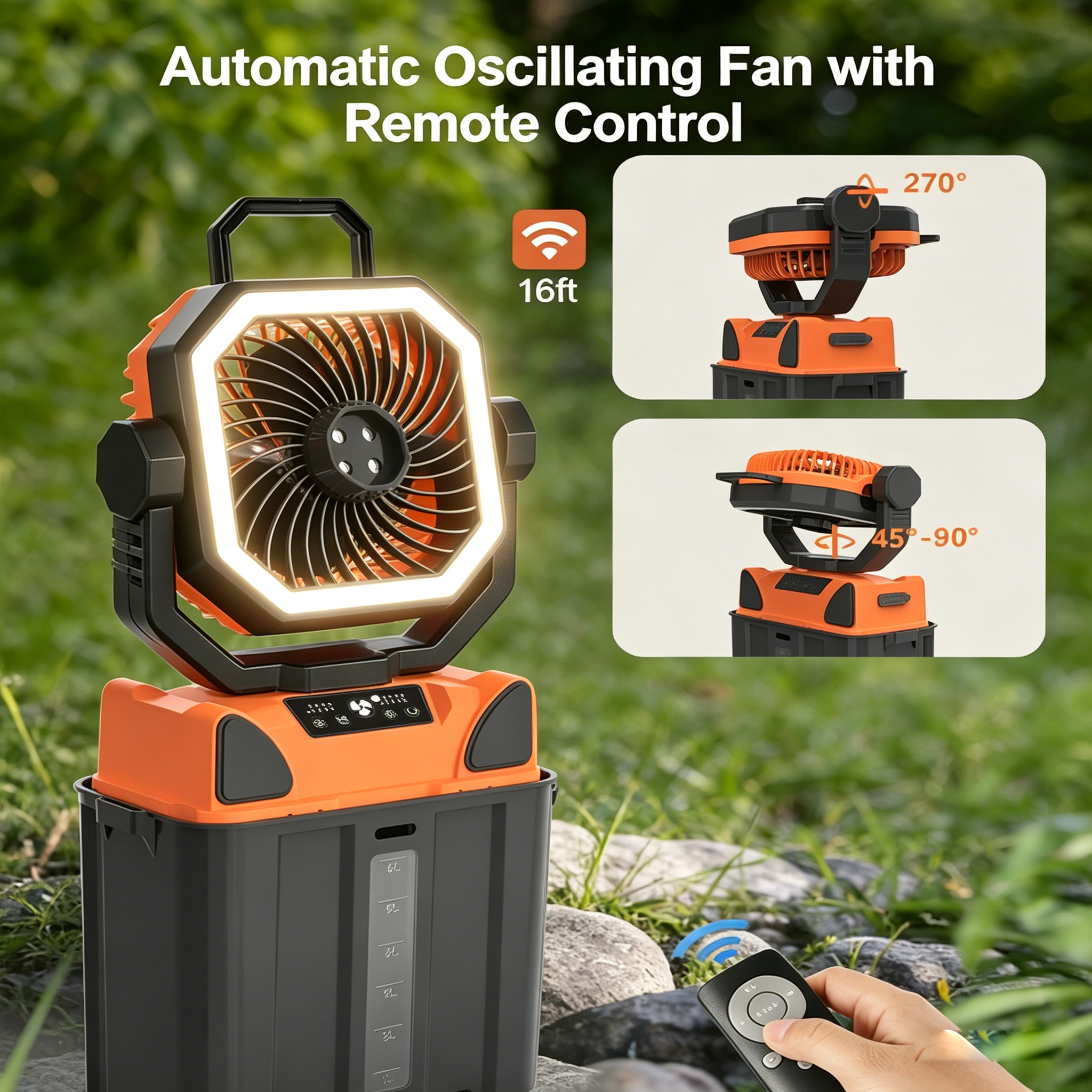 30000mAh Spray Camping Fan wit - Outdoor Camping Fans avis et prix