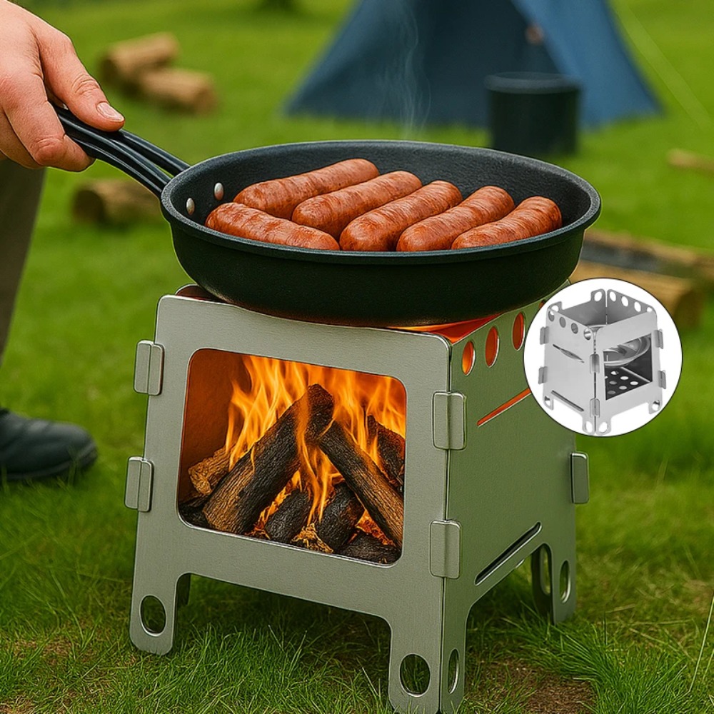 Camping Furnace Wood Stove Alc - Outdoor Gas Camping Oven avis et prix