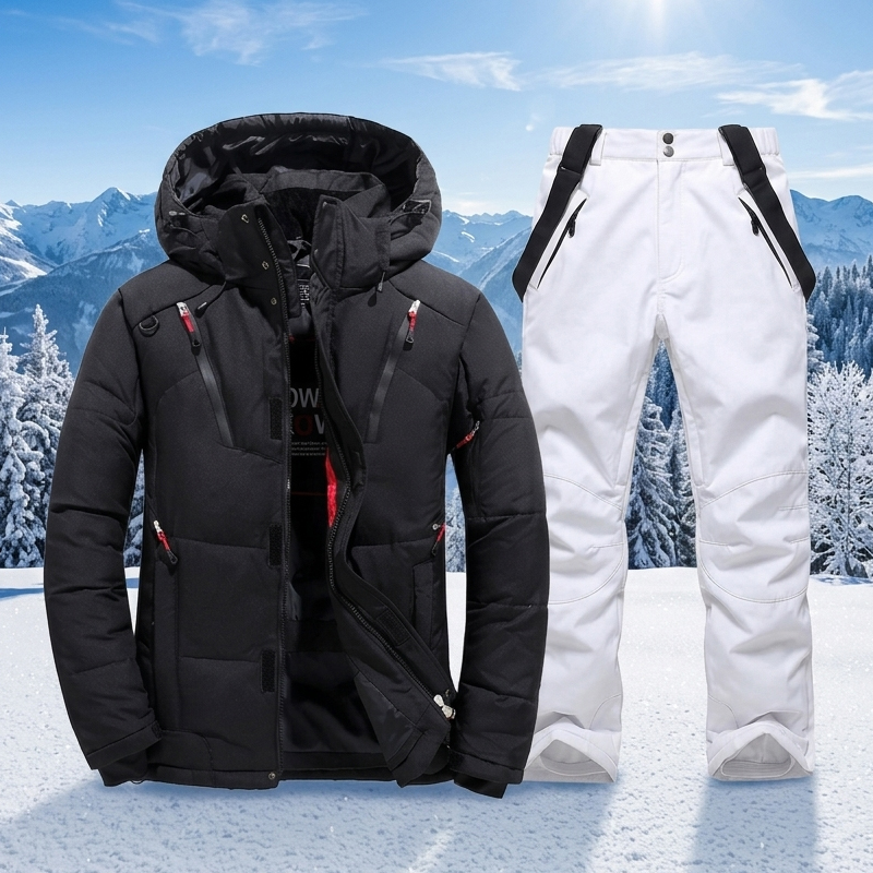 Men Winter Down Ski Suit Jacke - Outdoor Camping Brand avis et prix